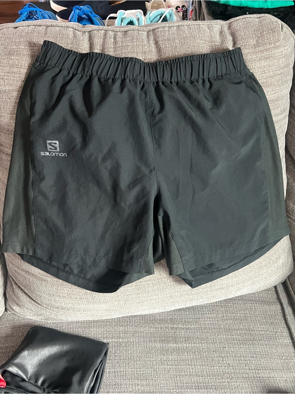 Salomon women Black Lightweight Running Shorts